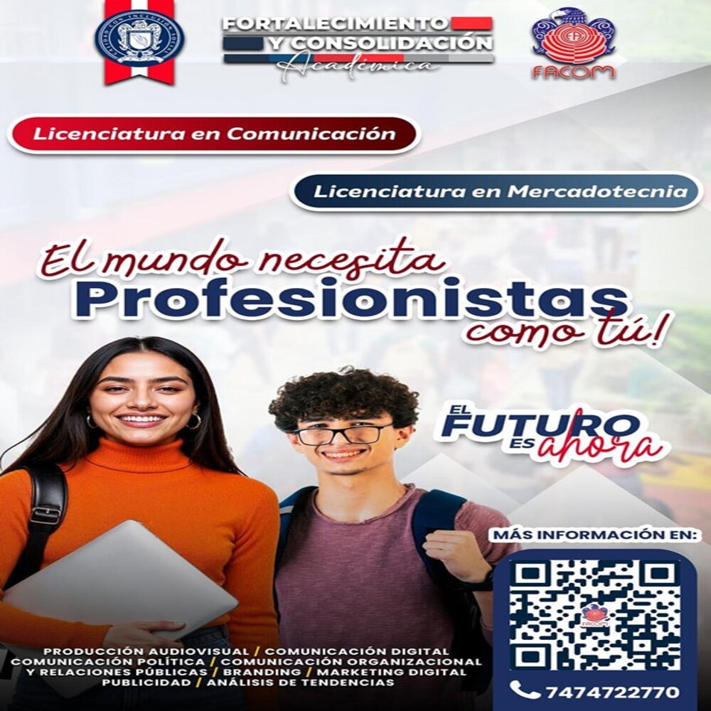 ¡Descubre tu potencial en la Facultad de Comunicación y Mercadotecnia!